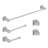 Cubic 5 - Piece Bathroom Hardware Set-58850952