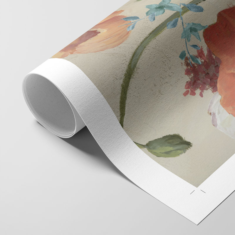 Poppy Time I - Impression sur toile seulement - NON-CADRE, H 36 po x l 24 po
