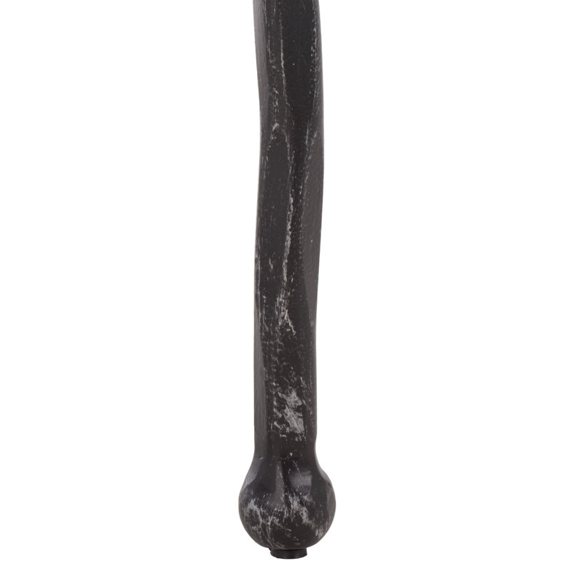 Lacarla Metal Legs Ottoman, Ivoire ivoire