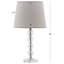 Lampe de table transparente 16 po Dassas-1263907519