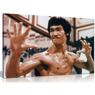 Bruce Lee Enter The Dragon - Wrapped Canvas Print