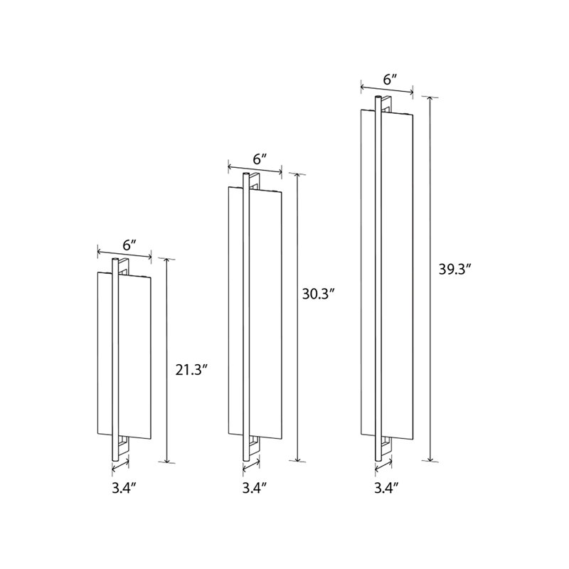 Merus 22" LED Dimmable Wall Sconce, 277V AC, Walnut, 4000K