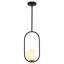 Luminaire suspendu sphérique ovale unique à 1 lumière à intensité variable de 7,87 po pour îlot de cuisine-119276353
