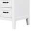 Base de meuble-lavabo 36 po. Armoire à tiroirs blanche. Bois massif et. Tiroirs d'armoires autoportants modernes pour ustensiles. Autoportant. Assemblage requis-891425176