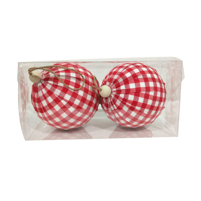 Ornement boule en tissu écossais Vickerman