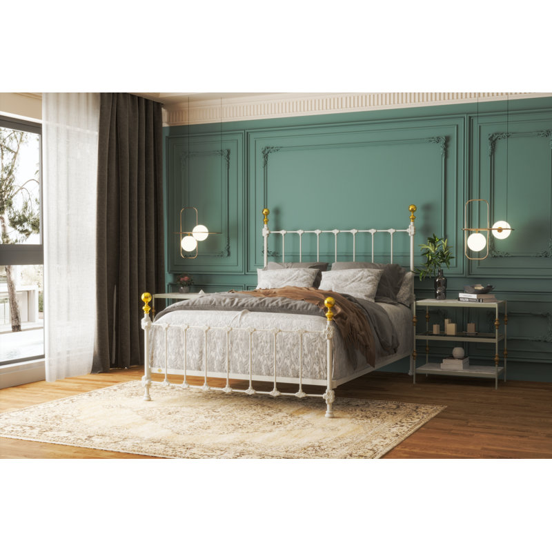 151 Palatial Bed | Complete Standard, Matte White, Queen