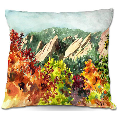 Couch Fall Flatirons Boulder Throw Pillow