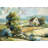 On the Plain - Green Framed Canvas for Home Decor