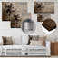 Arbre simple devant un mur - salon d'art mural arbre monochrome-412564490-412564532