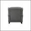 Chaise berçante en tissu gris Fabien