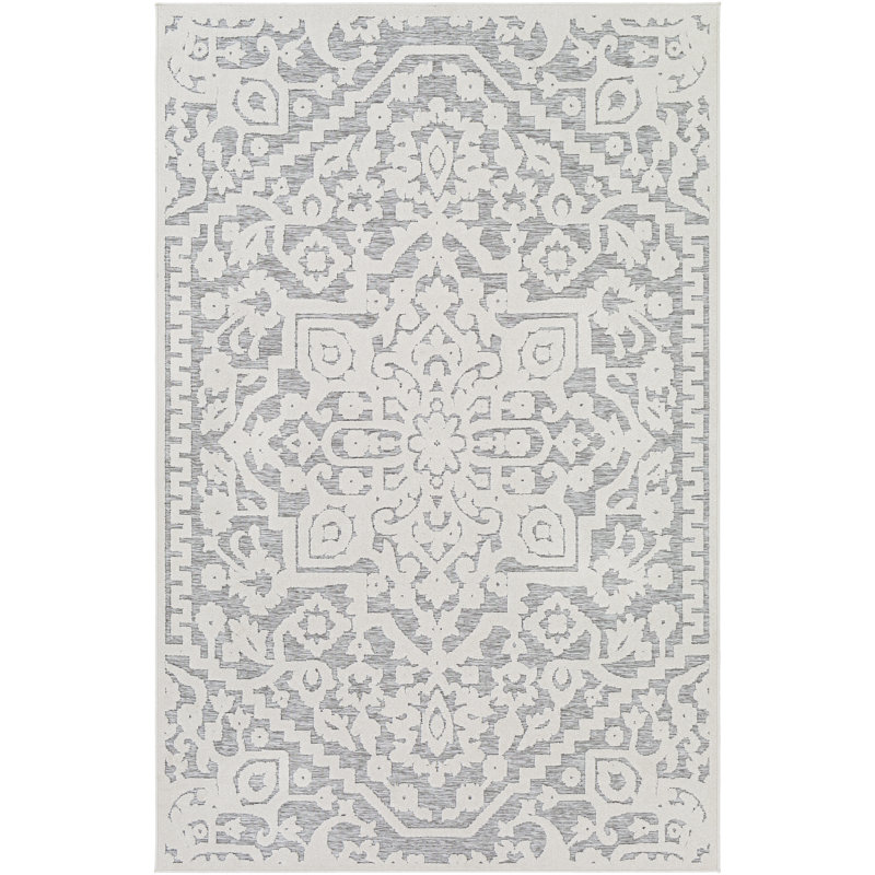 Oriental Indoor / Outdoor Rug, Rectangle 2' x 2'11"
