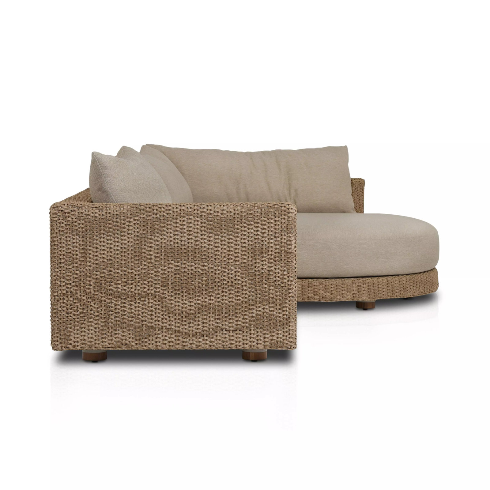 Marnier 134" Patio Sofa, Right Hand Facing