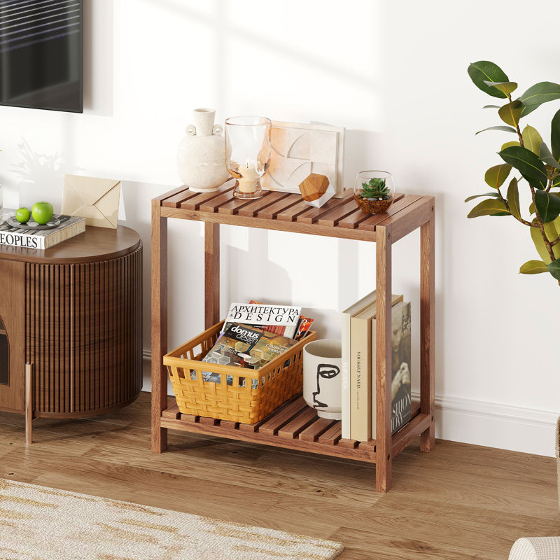 Table de rangement à 2 niveaux