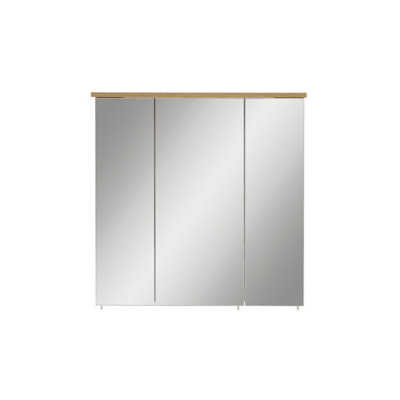 705mm W 723mm H Recessed Frameless Medicine Cabinet Mirror 6 Adjustable
