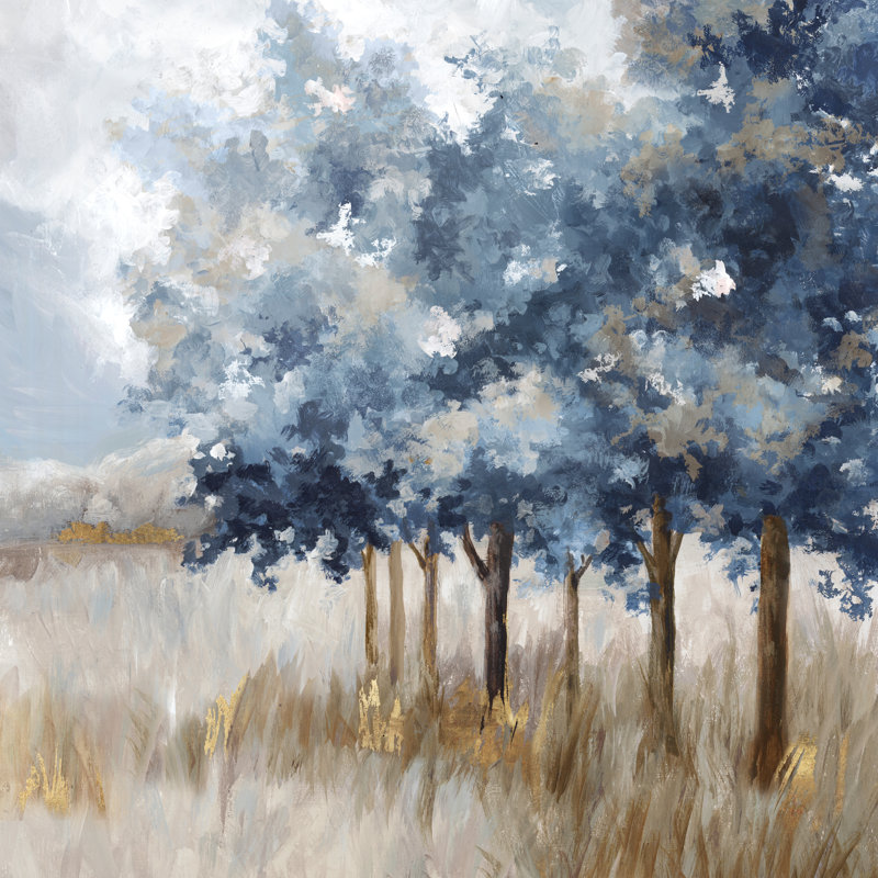 «Quiet Golden Fall» par Eva Watts, reproduction sur toile tendue, H 12 po x l 12 po