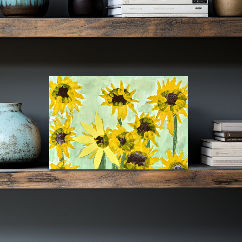 Tournesol jaune gai et classique, H 12 po x l 18 po