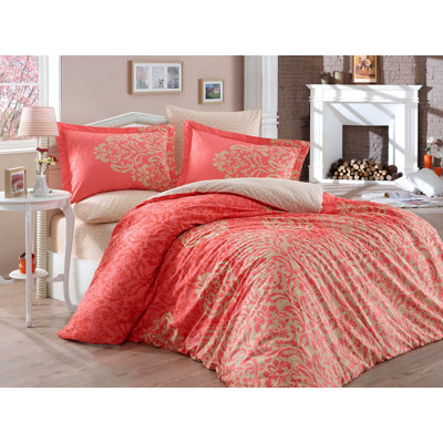 Fishback 100% Cotton 3 Piece Duvet Cover Set
