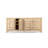 Rowan 91" Reclaimed Pine 4-Door Crossbar Sideboard Cabinet
