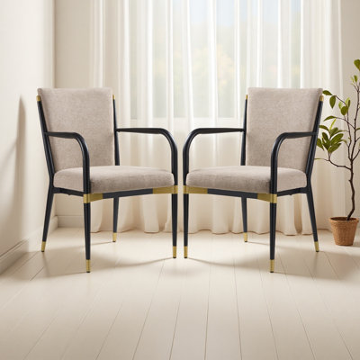 MODERN DINING ARM CHAIR - SET OF 2