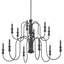 Lustre noir 12 lumières Karthe-623792248