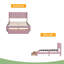 Lit plateforme double tapissier en velours avec grand tiroir