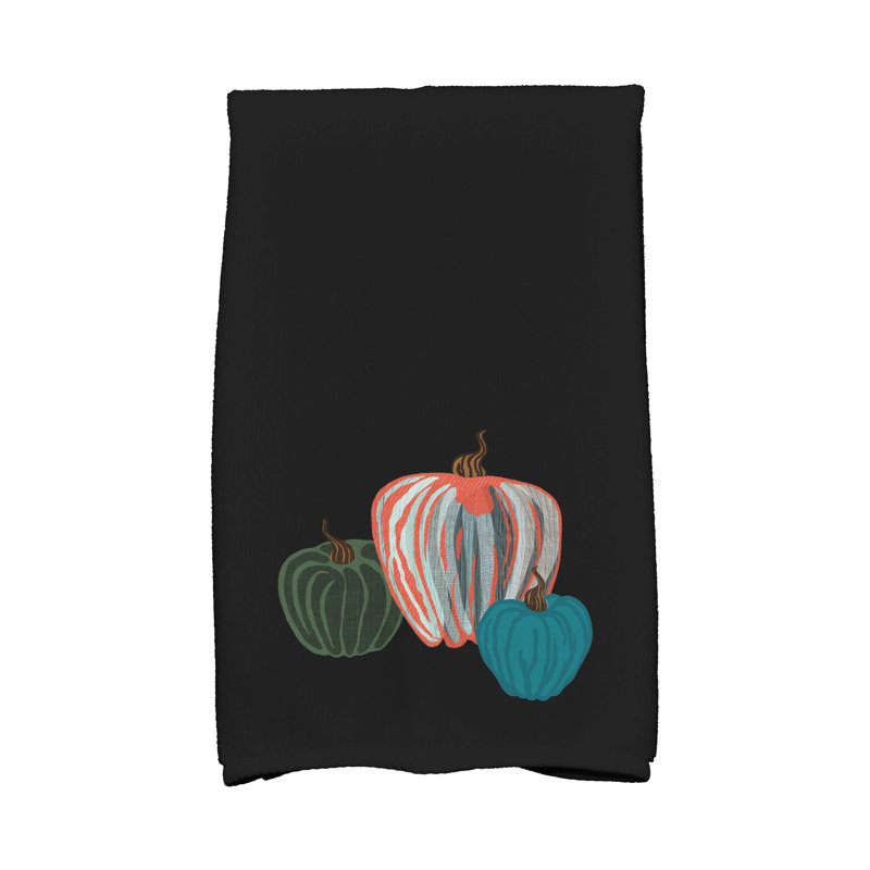 Débarbouillettes à imprimé de citrouilles Remmington, Noir