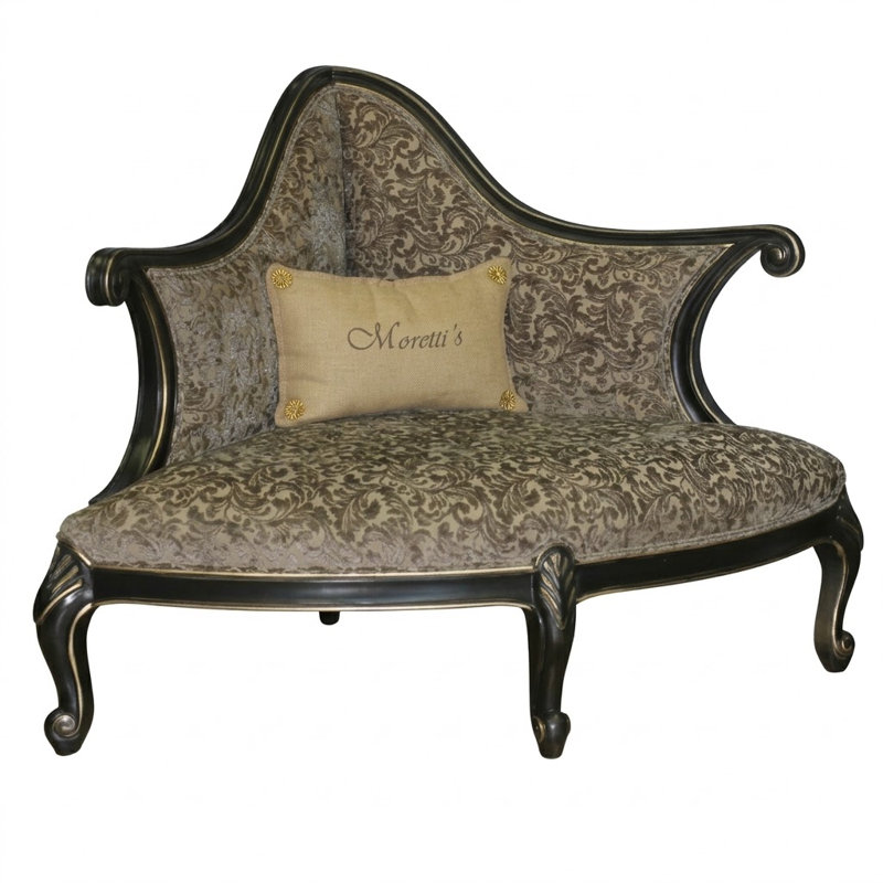 Chenille Upholstered Bench