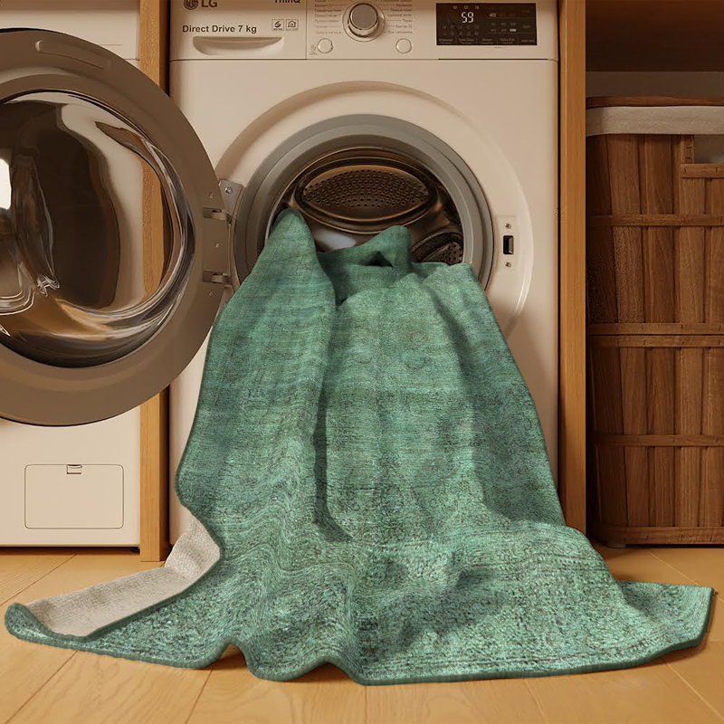 Tapis 100% moderne lavable à la machine 3243 Ahnylah, Rectangle 4 pi x 6 pi