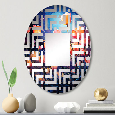 Miroir mural oval