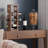 Wall Mounted Vertical Wine Rack, 4 Bottles (Walnut)