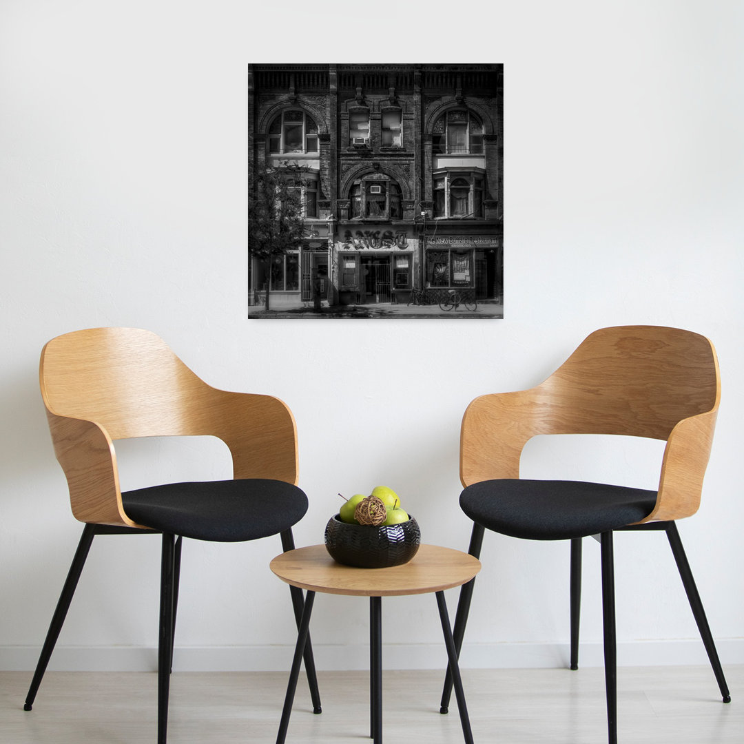 Contemporary Art Classic Retro Vintage Architecture City Wall Art by The Learning Curve - Wrapped Canvas Print