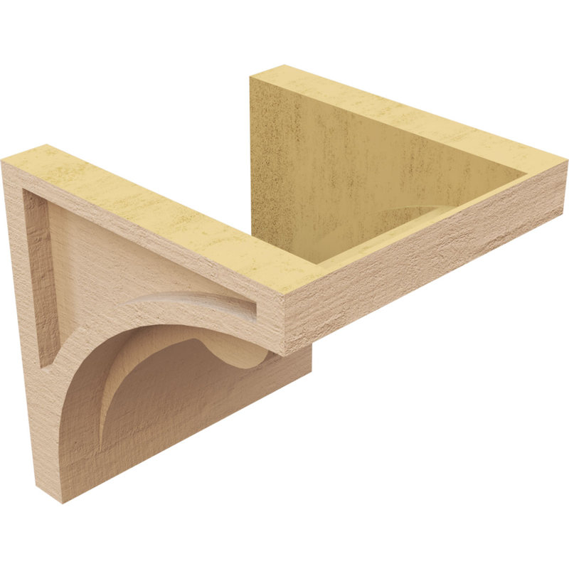 Bois de cèdre brut Viola TimberThane Corbel, apprêté brun clair, H 7 po x l 7 po x P 7 po