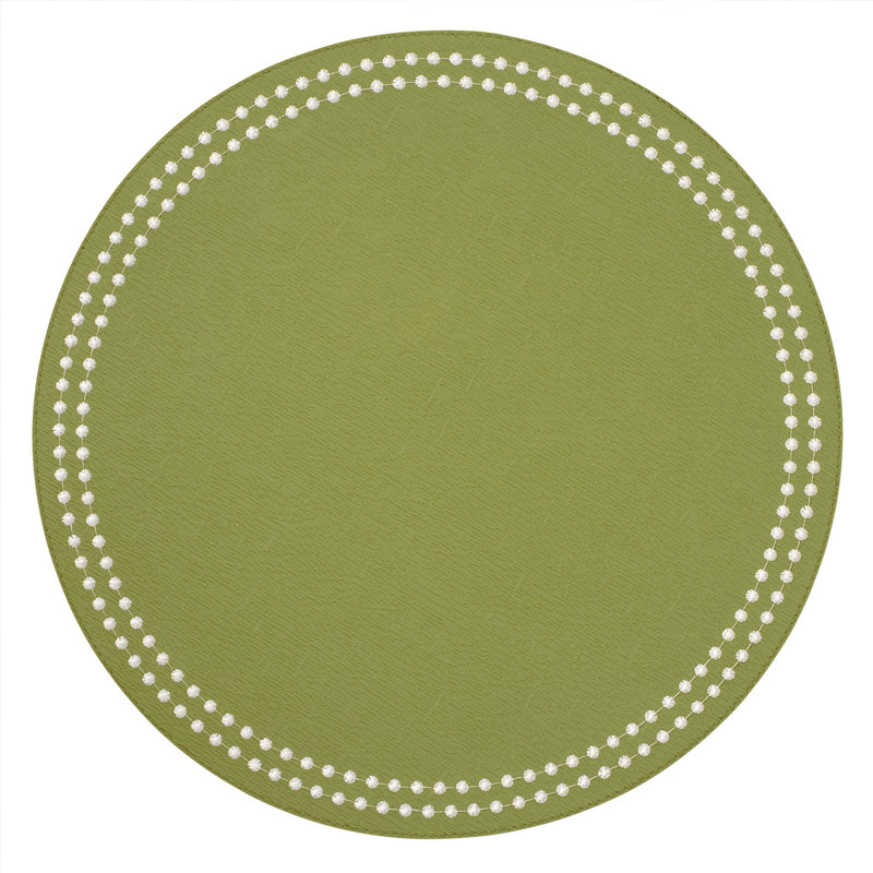 Pearls 100% Pthalate-free Vinyl Round Placemats