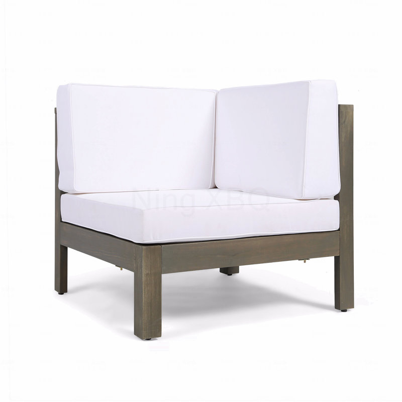 Chaise de coin Patio Oana, blanc