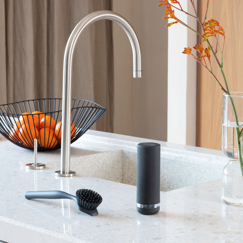 Brabantia SinkStyle Dish Soap Squeezer, Dark Gray