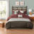 Elegant 7 Piece Bedding Sets Polyester Cal King, Embroidered Home Style