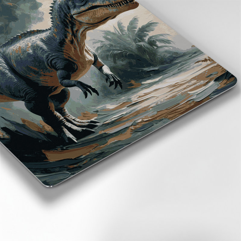 «Dinosaur Camarasaurus», art mural en métal noir, H 32 po x l 32 po