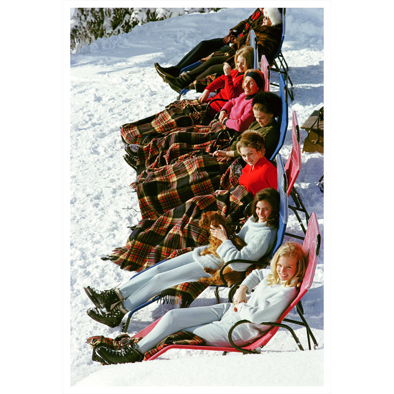 Apres Ski Print by Slim Aarons, 48.5" H x 32.5" W x 0.1" D, Unframed