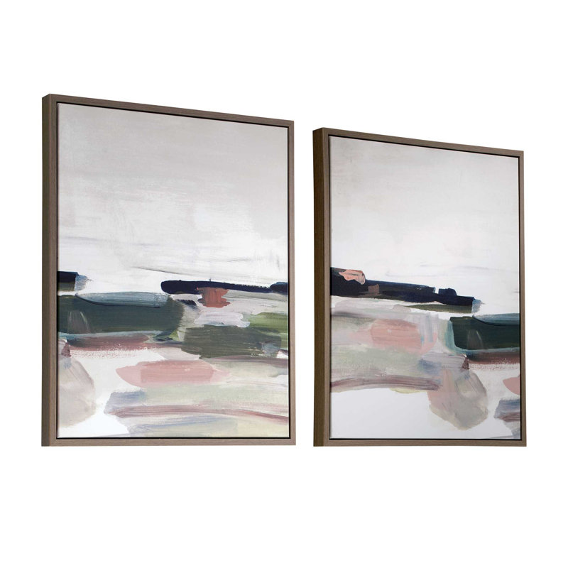 Uttermost Just Peaking Framed Abstract Prints