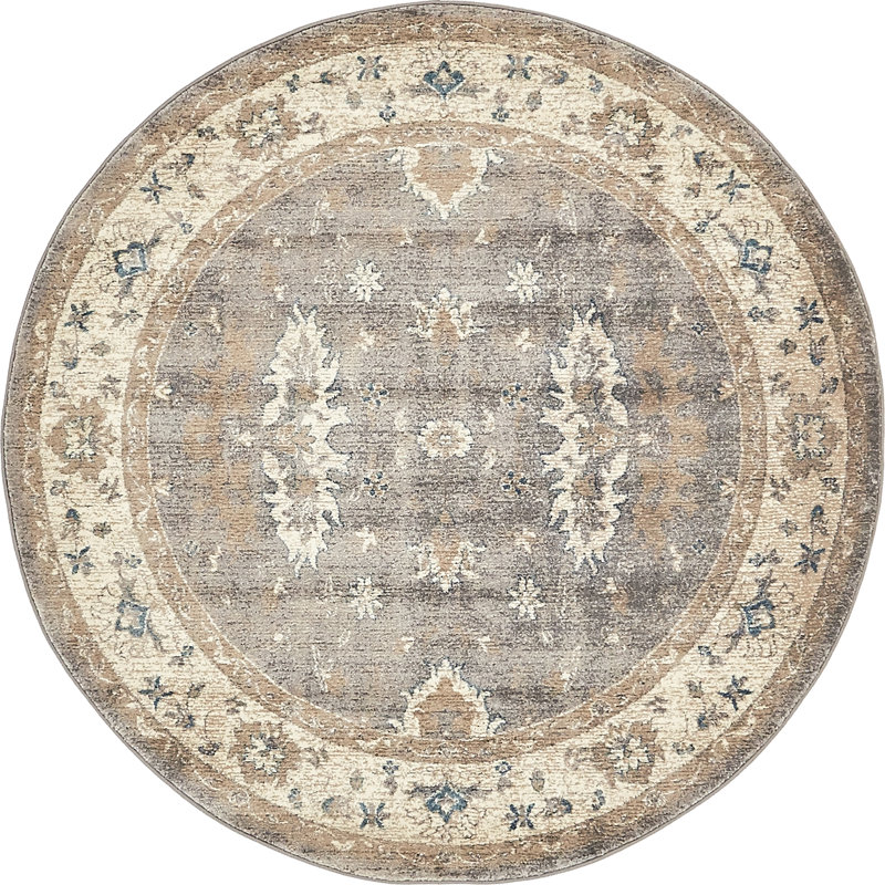 Passyunk Oriental Indoor Rug, Round 7'3"