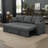 L-Shaped Sleeper Sofa Reversible Couch Pull Out Couch With Storage Chaise-102188298