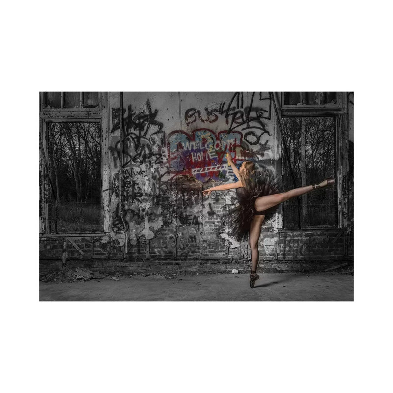 «Graffiti artist» par David Gardiner - Giclée sur toile tendue avec châssis, H 26 po x l 40 po x 1,5 po