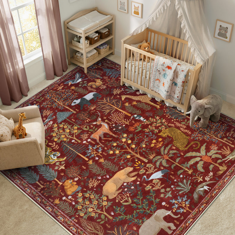 Tapis lavable pour salon moderne Goldene, Rectangulaire 8 pi x 10 pi
