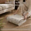 Tapis beige délavé d'inspiration rétro avec sensation douce et envers antidérapant pour le salon, la chambre à coucher-1538655844