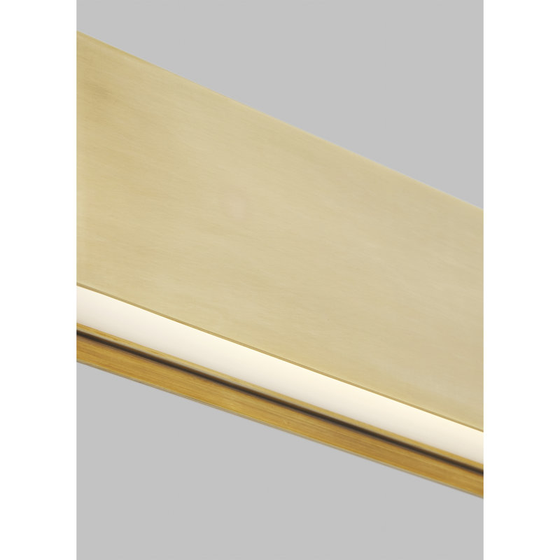 Bau 1 - Light LED Bath Bar, Natural Brass
