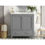 Meuble-lavabo de 30 po avec lavabo simple, meuble-lavabo encastré, armoire de rangement avec 2 portes et un tiroir, fermeture en douceur, rangement multifonctionnel, structure en bois massif-114497858