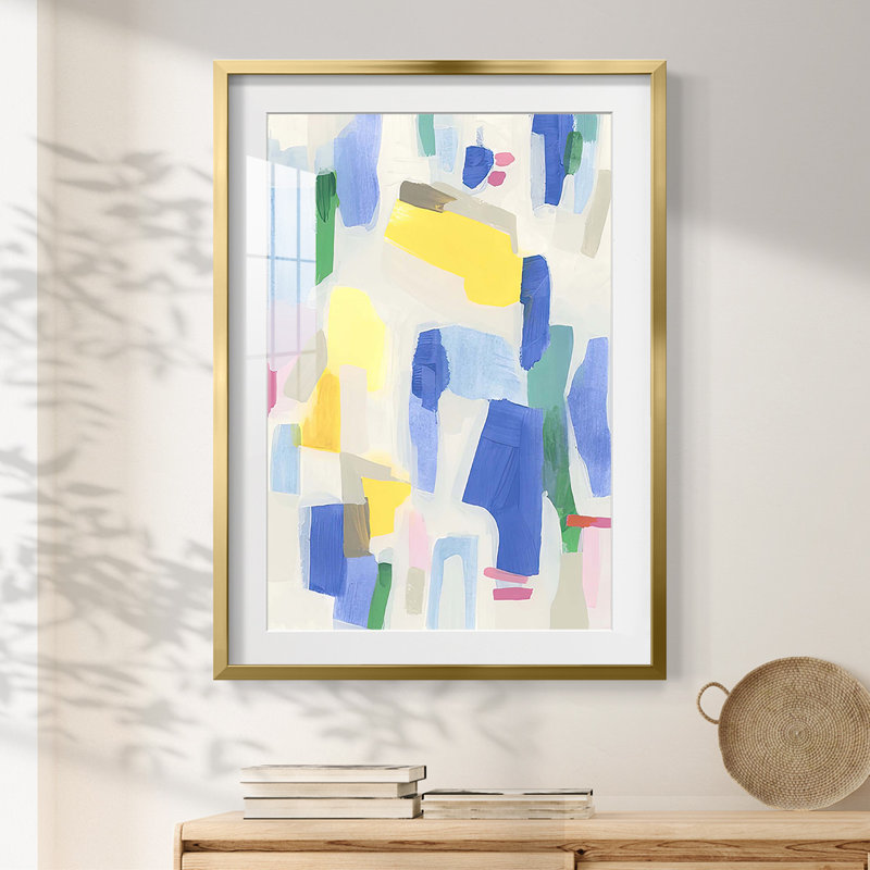 Ventana II -Framed Print, 28.5" H x 20.5" W, Gold