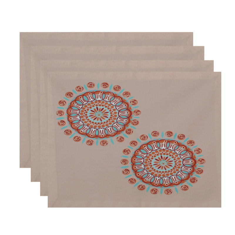 Ensemble de napperons 4 pièces Arti, Taupe