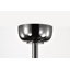 Thermalito Dark Pear Black Satin Grey 5-Blade 3-Light Lighted Ceilng Fan Smoked Glass Lamp Chandelier Includes Remote Control