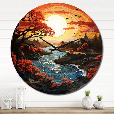 Horloge murale Corenzo - Paysages